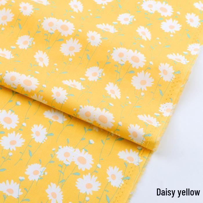 Pure Cotton Floral Poplin Fabric for Girls' Summer Dresses – Fresh Pastoral Print