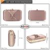ADISA formelle Party-Clutch mit Schleife und Goldkette für Damen und Mädchen