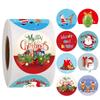 3.8cm Christmas Sticker Roll - Gift Box Sealing Labels for Holiday Decoration