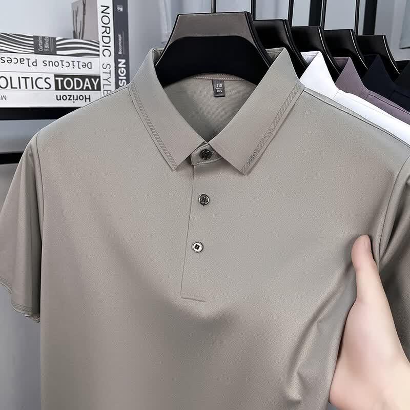 Firstview Men s Summer Business Casual Short Sleeve Polo Shirt FX1068 2XL