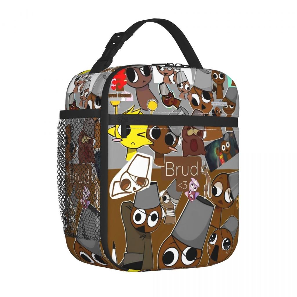 Anime Puella Magi Madoka Magica Heat-keeping Meal Tote Thermal Bag Reusable,Meal Container Comic Big Tote Lunch Box Food Handbags