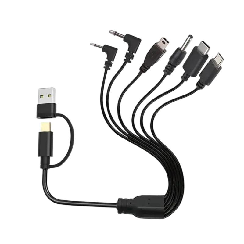Universal Charges Cord Fast Charging Cable Small 23 Length Cm Multiple Device Charging Solution for Multiple Devices
