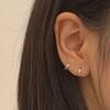 4 pairs Light Luxury Small Hoop Earrings Minimalist Earrings Set Stainless Steel Earrings  Wedding