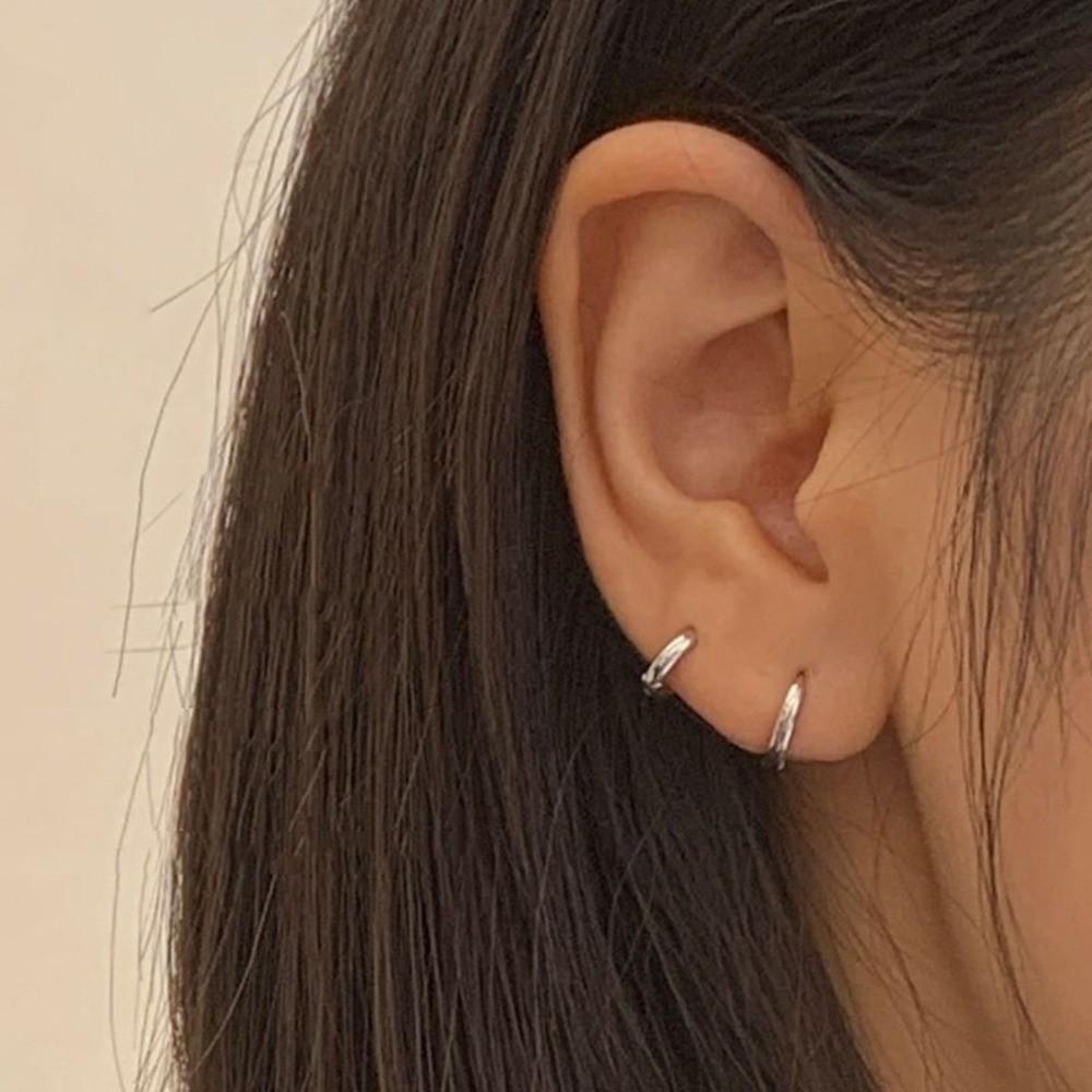 4 pairs Light Luxury Small Hoop Earrings Minimalist Earrings Set Stainless Steel Earrings  Wedding