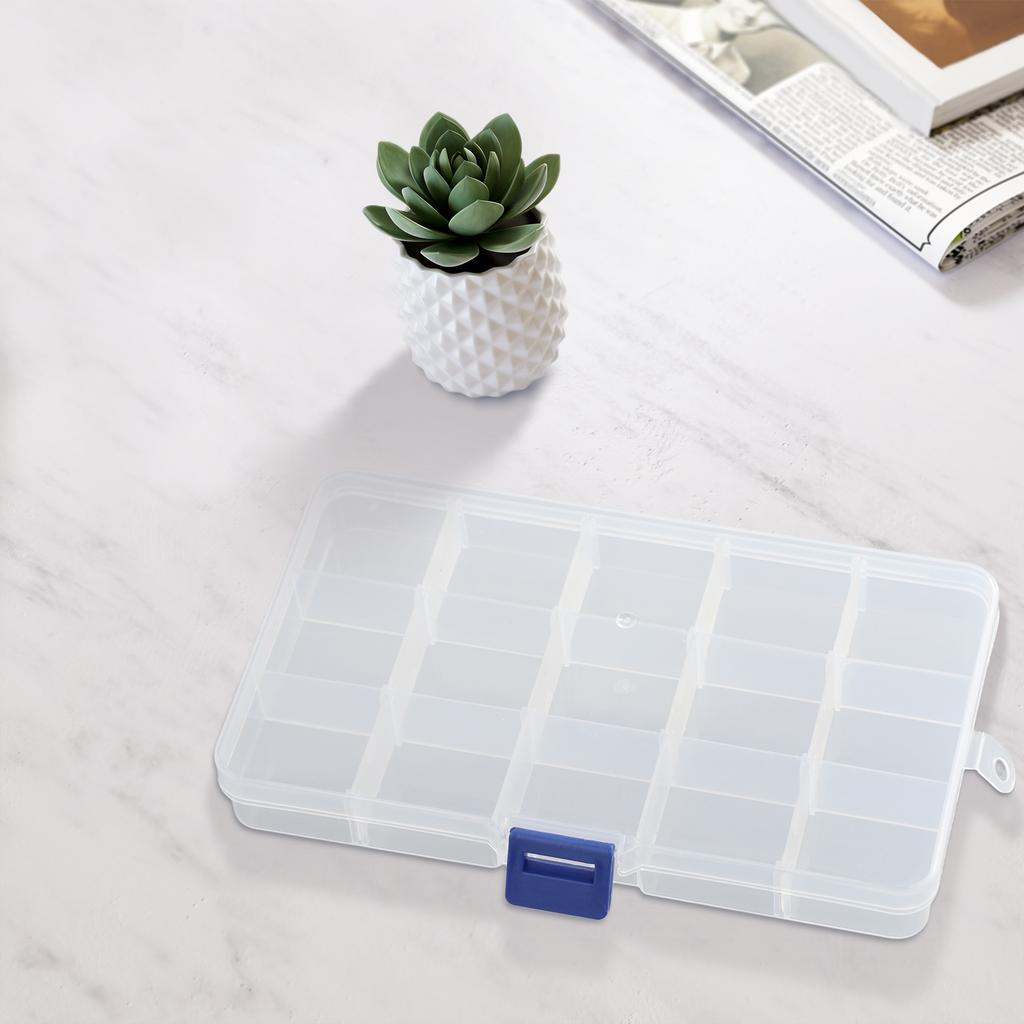 Multi Grid DIY Jewelry Transparent Storage Organizer Cases Box Beads Display AU