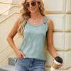 Solid Casual Loose Sleeveless Blouses For Women Fashion Summer Women's Oversized Shirts And Blouses Elegant Youth Female Tops