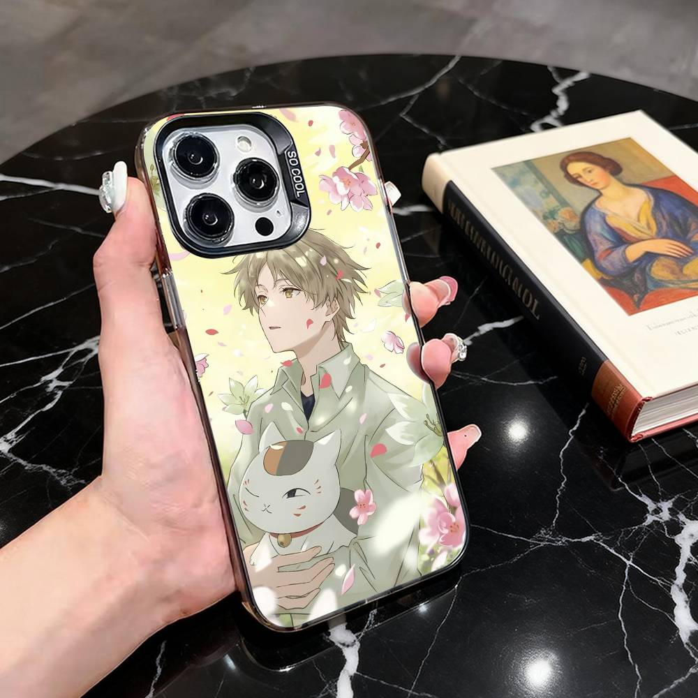 

Takashi N-Natsumes Book of F-Friends Phone Case For iPhone 17,16,15,14,13,12,11 Plus,Pro Max,XS,Colorful Silver Black Cover iPhone17PRO