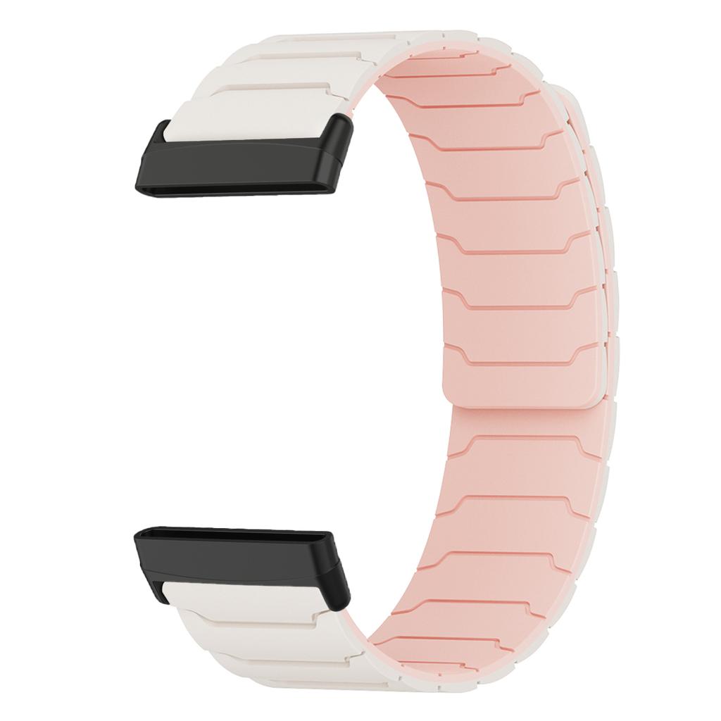 Magnetic loop strap for Fitbit watch versa 4/3 two color silicone band for versa 2/1 sport Bracelet replacement Wristband