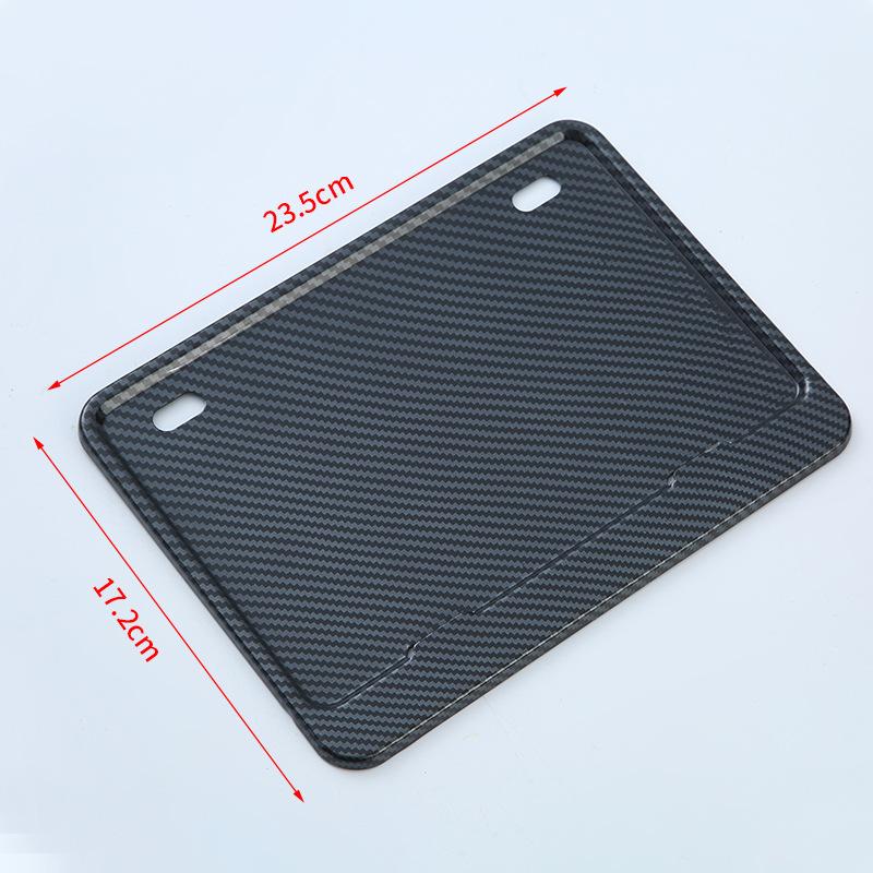 1/2Pcs Motorcycle License Plate Frame License Plate Holder Universal License Plate Bezel Carbon Fiber Rear License Plate Holder