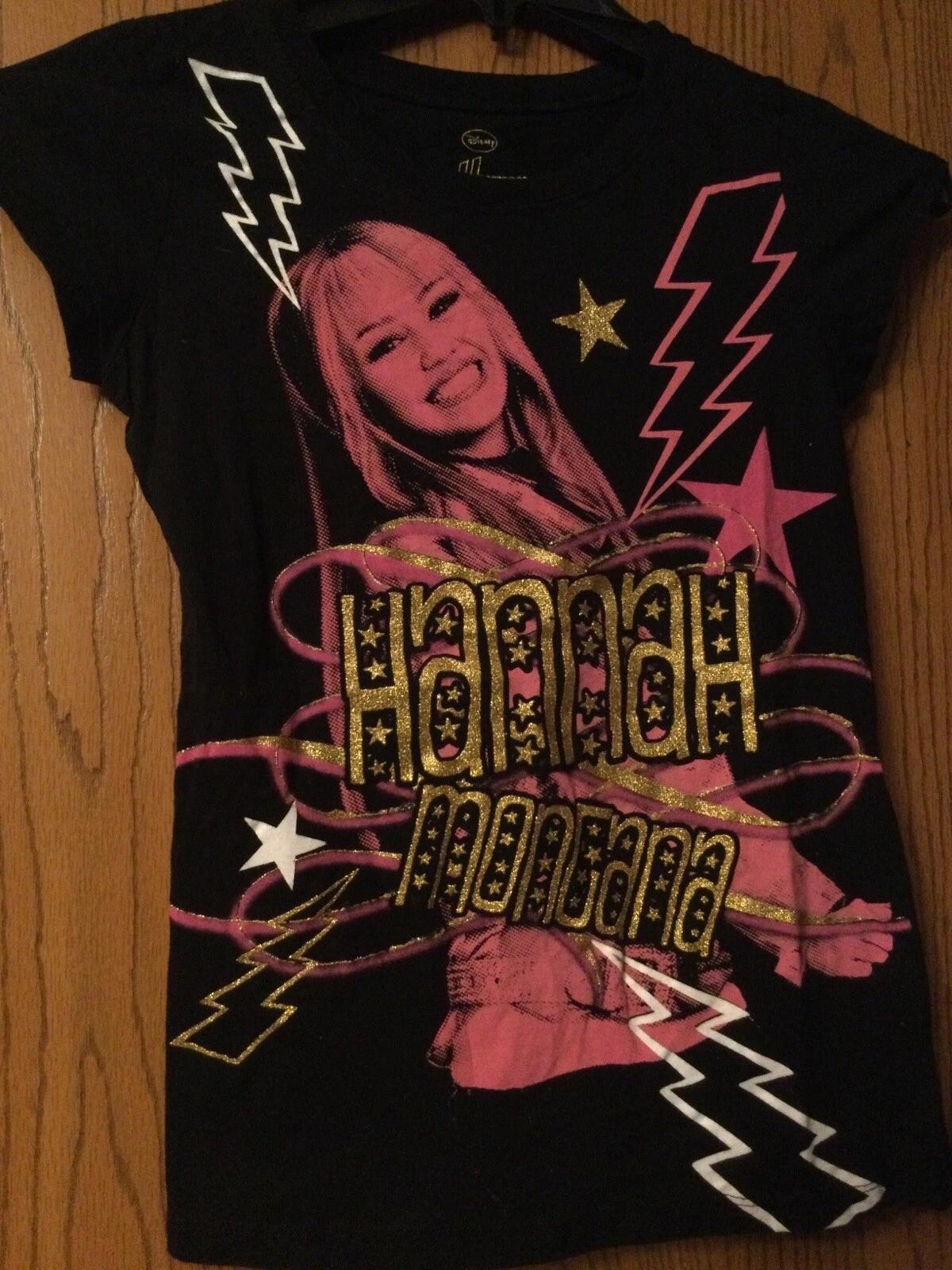 Hannah Montana - Black Shirt - Girls - Junior - XL (16) - Disney M