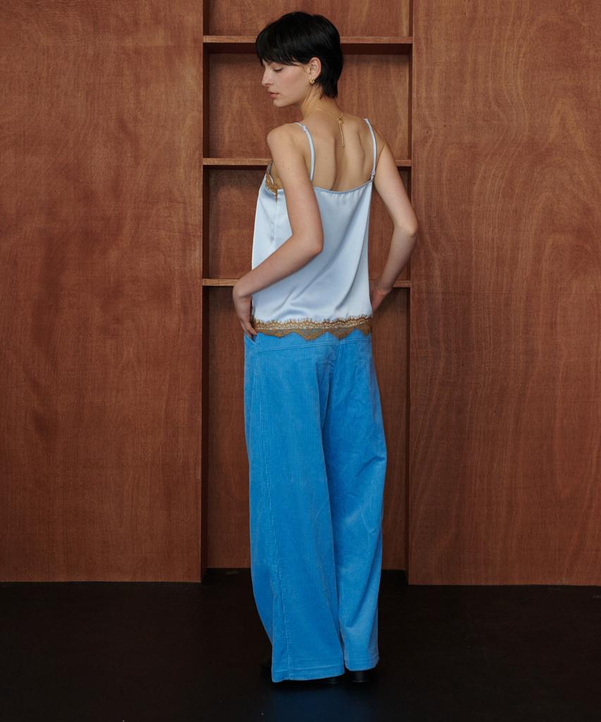 MELLY&ROSE Melly Lace Satin Top (319952)_Blue