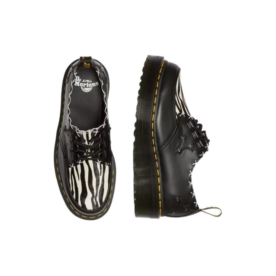 Dr. Martens Leather Fashion Lace-Up Low-Top Casual Shoes Unisex Casual Shoes Black 31679195