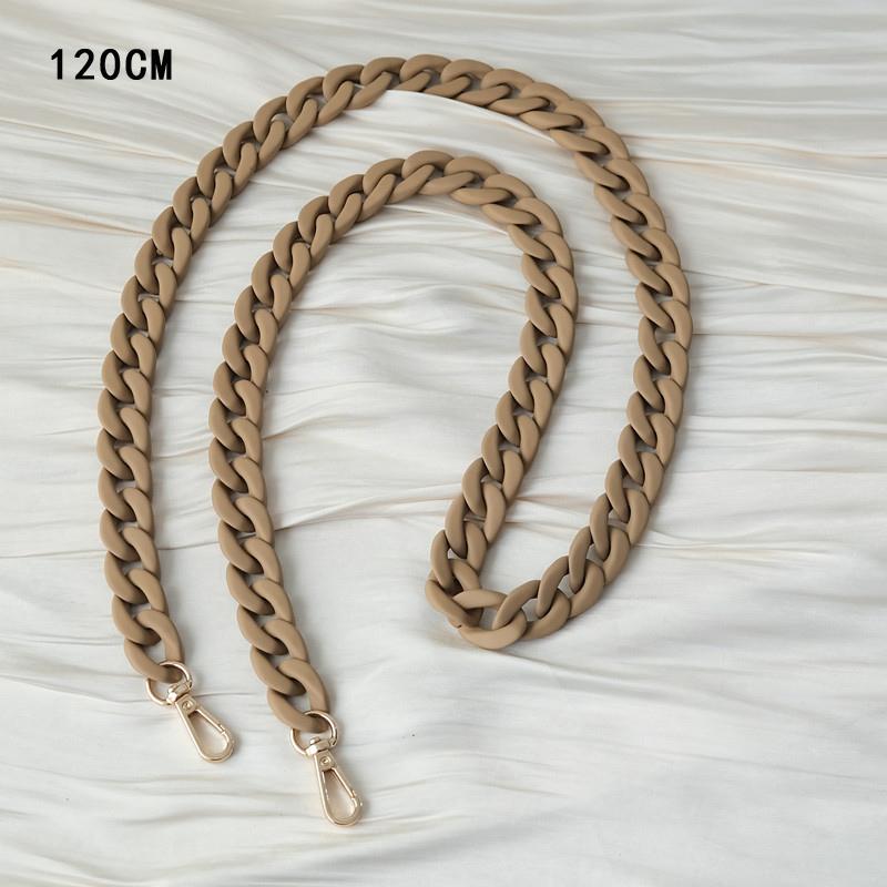 

Новый аксессуар для телефона, съемный ремешок, черный матовый ремешок через плечо, длинный чехол для телефона, цепочки, акриловая подвеска на шею, однотонная цепочка для телефона 120CM коричневый