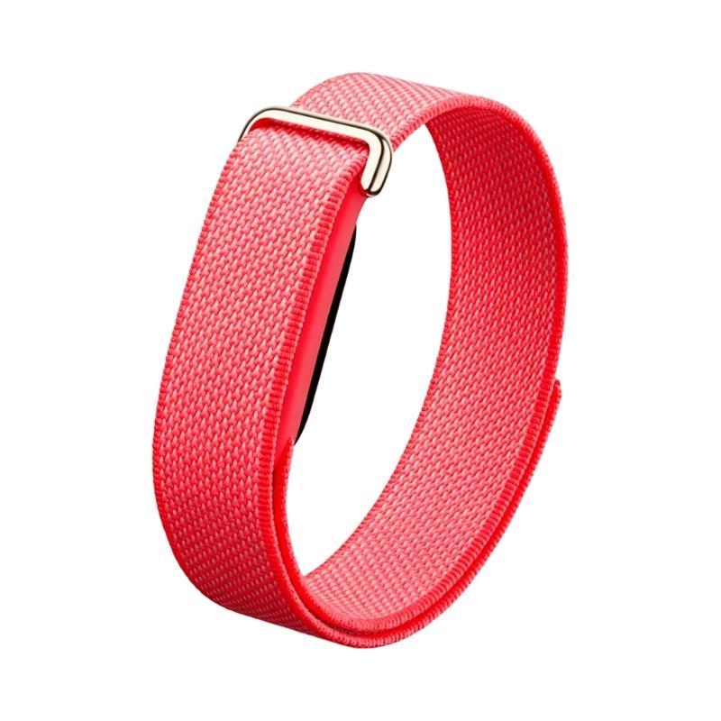 Nylon Watch Band Woven Texture Adjustable Loop Strap with Metal Hook Closure Replacement Wrist