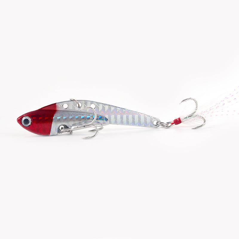 Bighead Fish VIB Metal Lure with Blood Groove Hook for Freshwater and Sea Fishing - Ideal for Asp and Bass.
