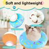 Soft Cute Cat Donut Collar Adjustable Pet Recovery Cone After Surgery Stop Licking Elizabethan Collar for Cat Dog Size S
