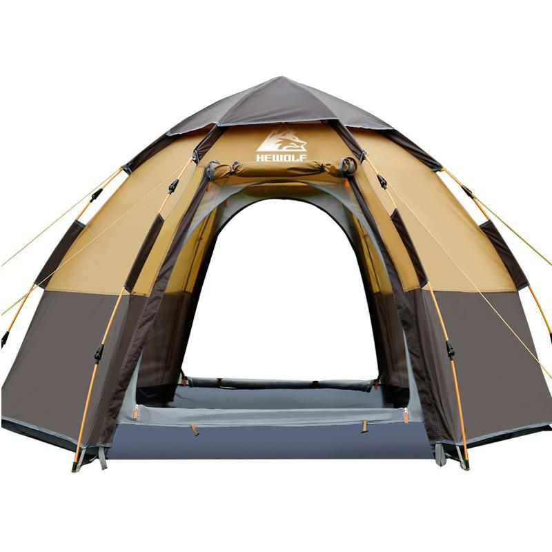 Portable Automatic Fast-Opening Rainproof Tent for 2-4 People - Ideal for Outdoor Camping, Wilderness, & Beach
