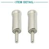 ACROPIX Car Male AM FM Radio Antenna Adapter Connector Silver Tone 2pcs