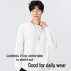MINISO Men's Henley Collar Long Sleeve T-Shirt