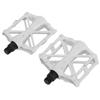 Bicycle Pedals Non Slip Lightweight Mountain Bike Aluminum Alloy Platform PedalsWhite