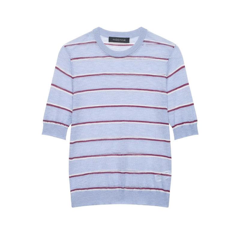 2026 Spring European & American Striped Fashion Top Small