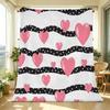 Heart Series Flannel Fleece Blanket Soft Breathable All-Season Warm Throw for Home Office, Skin-friendly Decorative, Perfect Valentines Gift