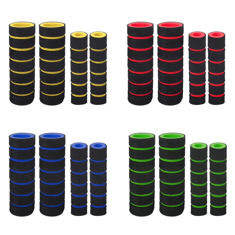 4 buc/set Universal Motocicletă Bicicletă Ghidon Spumă Burete Mânere Acoperire Anti-alunecare Moale Acoperiri Frână de Mână Accesorii Modificare