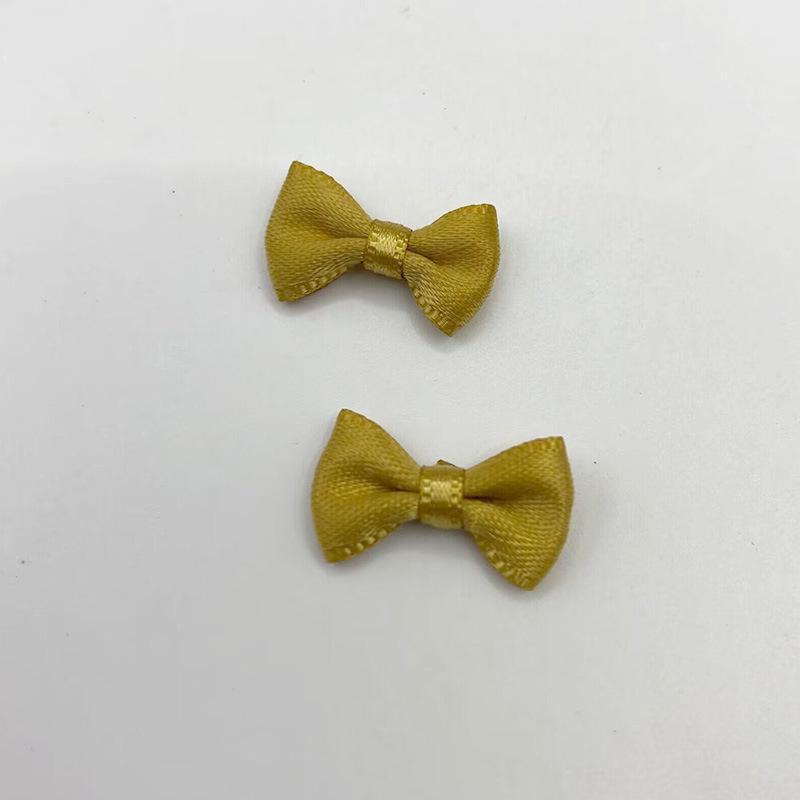 2cm Handmade Mini Cotton Bows for DIY Clothing & Doll Accessories