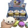 Colorful Dumpling Squishes Stress Balls Reusable Low Rebound Decompression Toys Dough Ball Unique Home Decoration Gifts