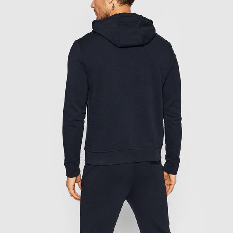 Armani Exchange Embroidered Logo Cotton Sports Hoodie Men Hoodies Navy-Blue 8NZMPC-ZJ1ZZ-1510