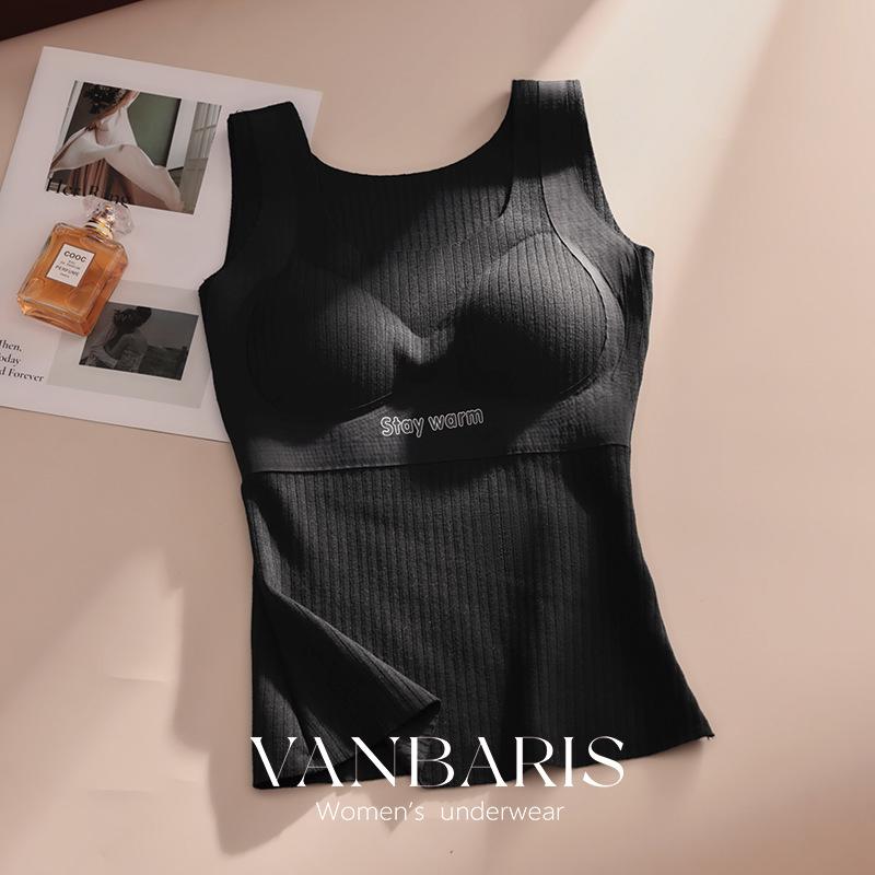 

VANBARIS Women s Cozy Fleece Base Layer: Warm, Versatile, Slimming Vest for Autumn/Winter, Plus Sizes Available L (85-105 catties)