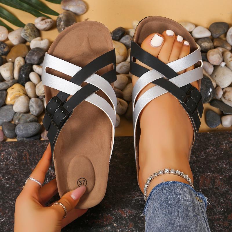 Fashion Women Slippers Lightweight Comfortable Wedge Sandals Open Toe Anti-Slip Slippers Casual Female Platform Retro Shoes Slides Women