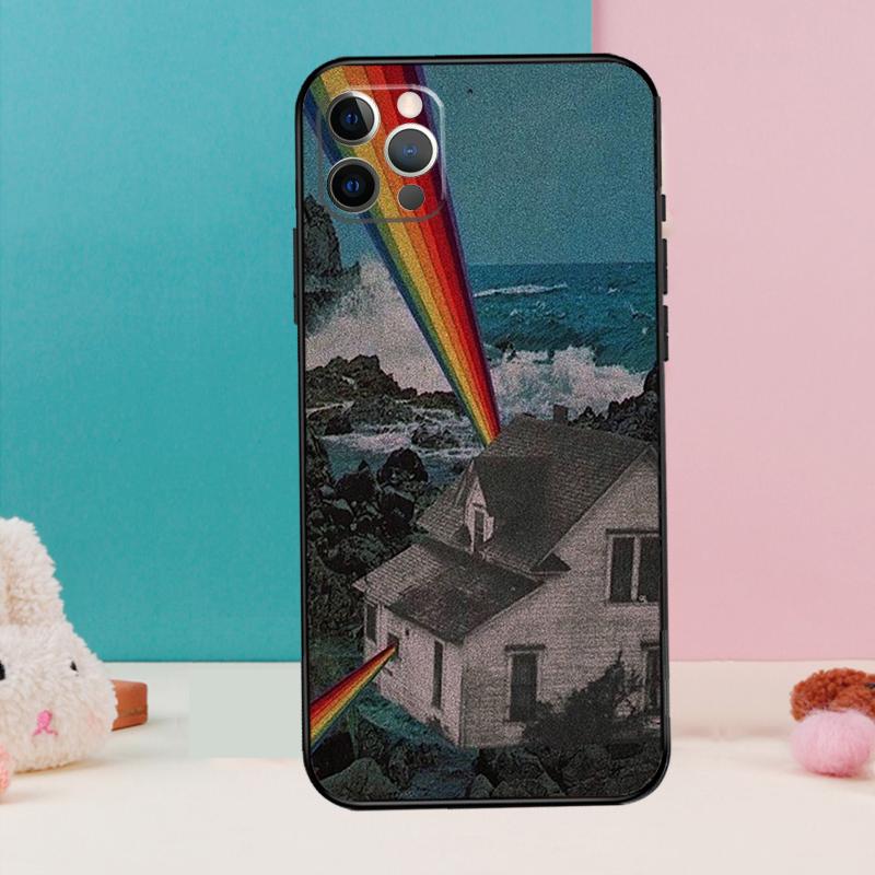 Art Aesthetic Trippy Psychedelic Phone Case For iPhone 17 Air 16 15 14 13 11 12 Pro Max 12 13 mini 15 16 Plus 16e Cover Coque