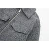 Autumn Women's Plus Size Street Fashion Soft Tweed Short Jacket Coat