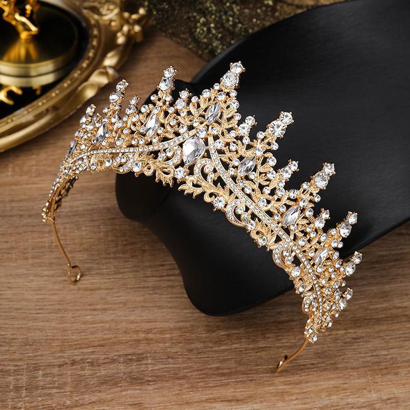 Children's Crown Headband Girl Princess Birthday Gift Crown Temperament Headband Hair Accessories Wedding Crystal Fashion Accessories
