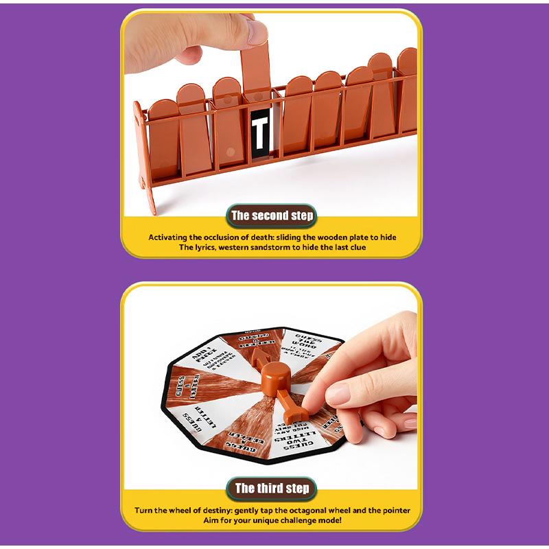 New Magnetic Hangman Mystery Word Game Magnetic Hanger Mystery Family Gathering Game Christmas Gift Party Game Interesting Thing