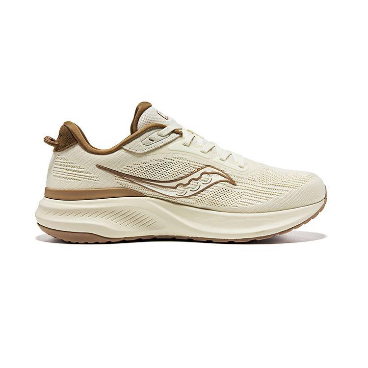 SAUCONY Puff 2 Everyday Comfort Walking Fabric Shock Absorption Durable Low-Top Casual Running Shoes Unisex Sneaker Beige S28220-1