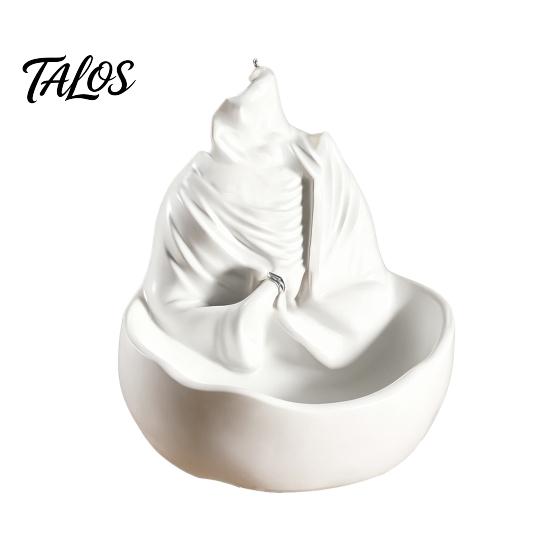 Bedside Jewelry Holder Resin Woman Statue Bowl, Small Trinket Organizer Tray, Decorative Matte Texture Dish Ring for Rings, Earrings, Necklace,