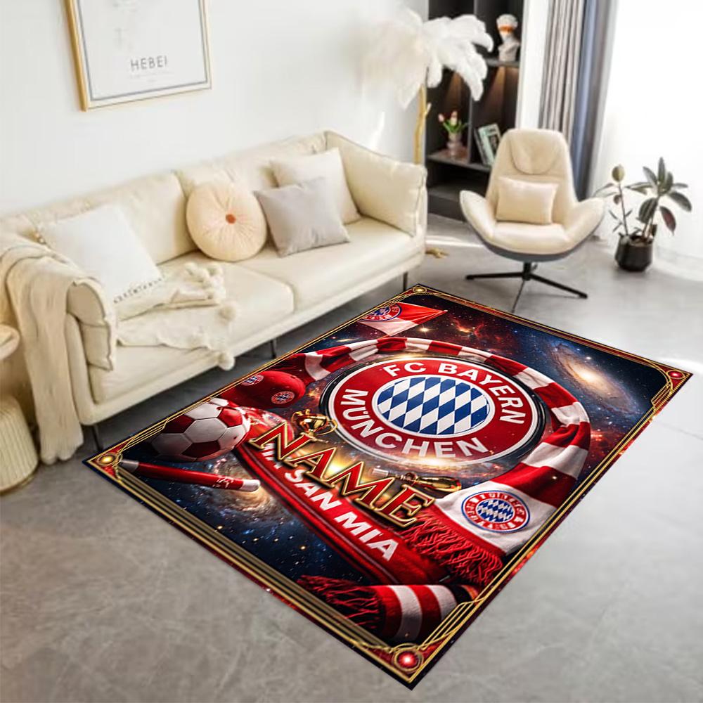 Bayern Munich Galaxy Artwork Carpet Suitable for Playrooms Game Room Dormitory Balcony Antislip Carpet Anime Office Decor