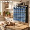 1PC Bohemian Style Colorful Oven Skirt Tassel Edge Decoration Insulated Oven Door Curtain for Kitchen Home Decor