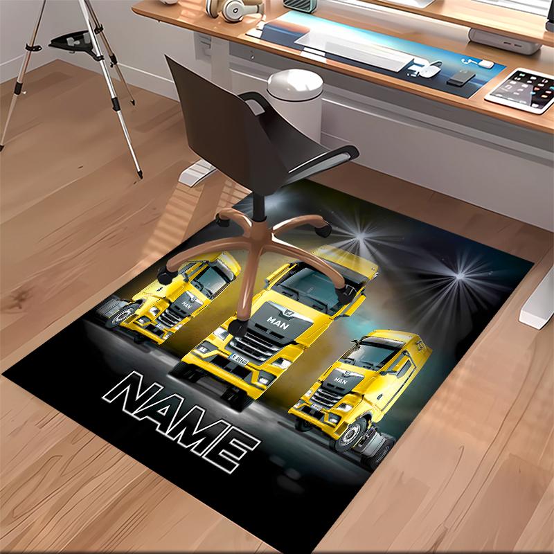 Custom Personalization MAN TGX Print Area Rug - Soft, Washable Non-Slip Indoor Mat,Living Room,Home&Office Decorative Rug