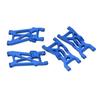 RC Front and Rear Lower Suspension Arm Set Aluminum Alloy RC Swing Arm Set for LOSI 1 10 22S 2WD RC Cars Blue