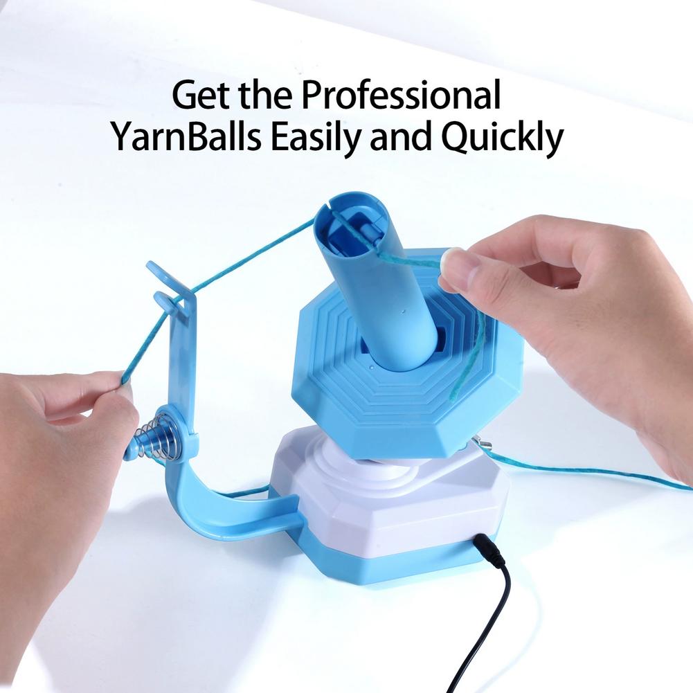 Electric Yarn Ball Winder Non Slip Base Efficient Auto Yarn Spinner Wool Spinner Roller for Knitting Enthusiast Y5P9