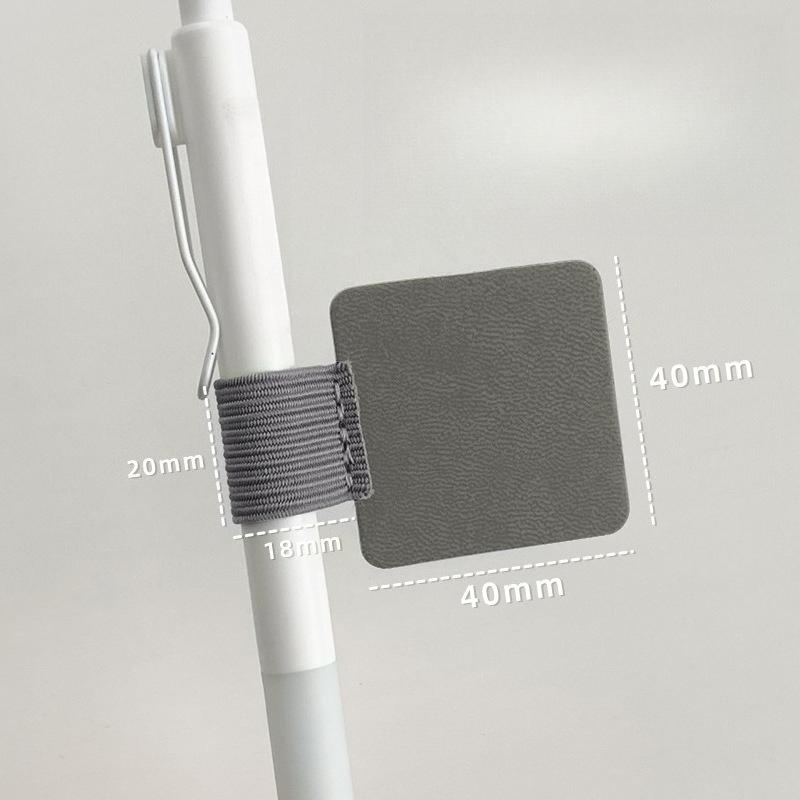 3Pcs Portable Self-Adhesive PU Leather Pen Clip Pencil Elastic Loop Cover Ring for Diary Planner Clip for IPhone Pencil Holder