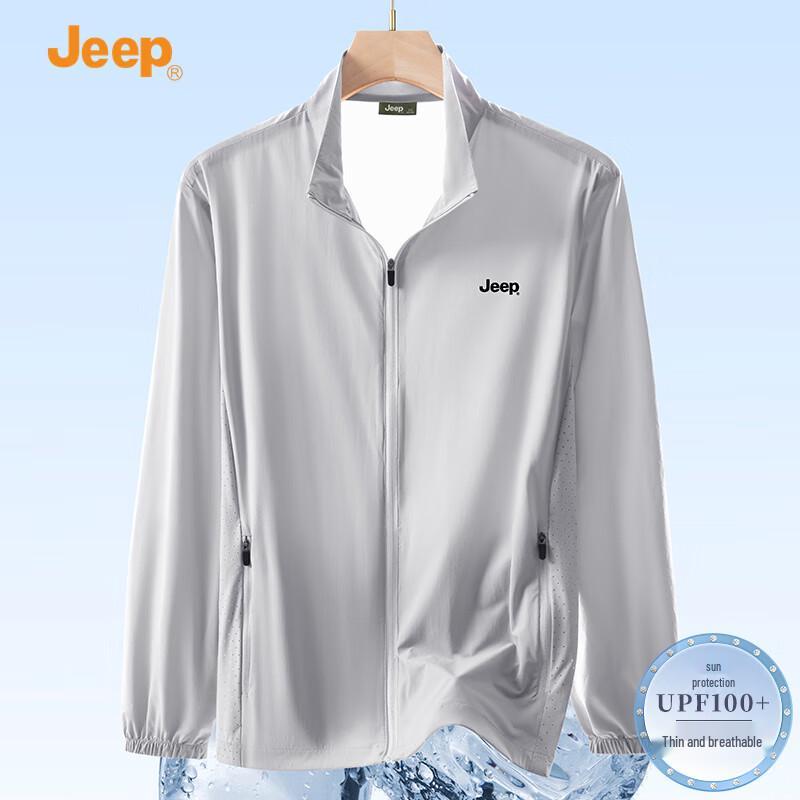 JEEP Men s UPF100+ Lightweight UV Protection Sun Jacket 3XL