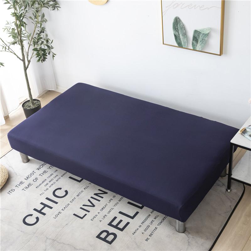 Solid Color Sofa Bed Cover All-inclusive Folding Sofa Covers for Living Roon Tight Wrap Couch Cover Without Armrest Funda Sofa