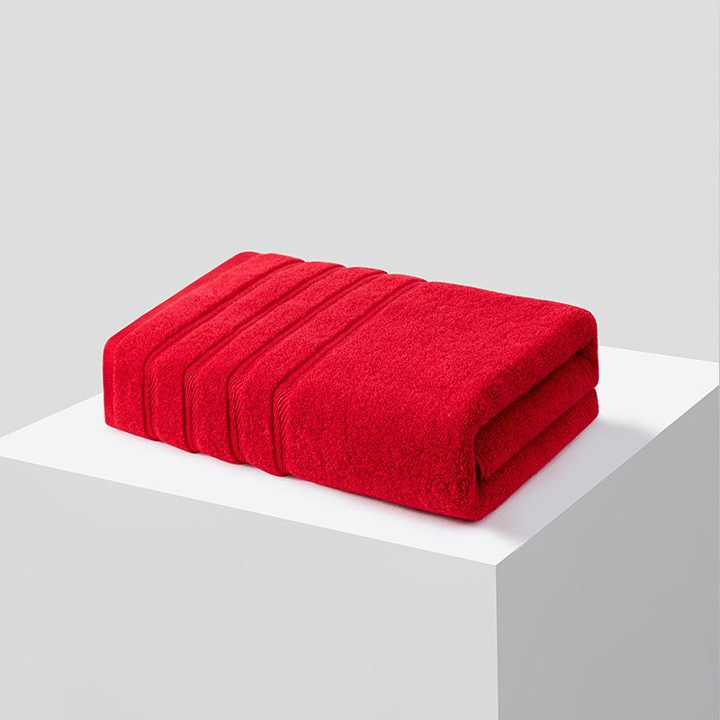 

Yougang многоцветное чистое хлопковое банное полотенце квадратное полотенце бытовое однотонное мягкое впитывающее подарочный набор из трех предметов [Bath towel 140x70cm]