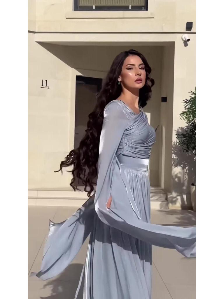 Summer 2025 Elegant Retro Long Sleeve Dress