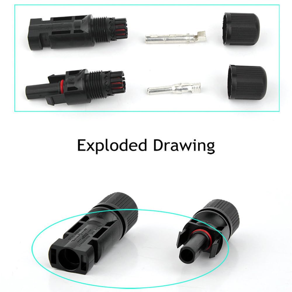 1set/12pcs Connectors with  Spanner Waterproof Solar Panel Connector  PV Connector For Solar cable