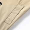 Allthemen Trench Spring Tailored Stand Collar Slim Business Plus Sizes Men's Coat, Coat, Jacket, Coat, Mid-Length, Above-the-Knee, Double-Breasted,